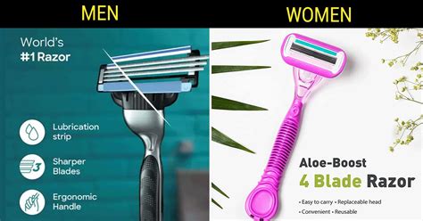 Common Products Marketed Differently For Men And Women For No Logical Reason