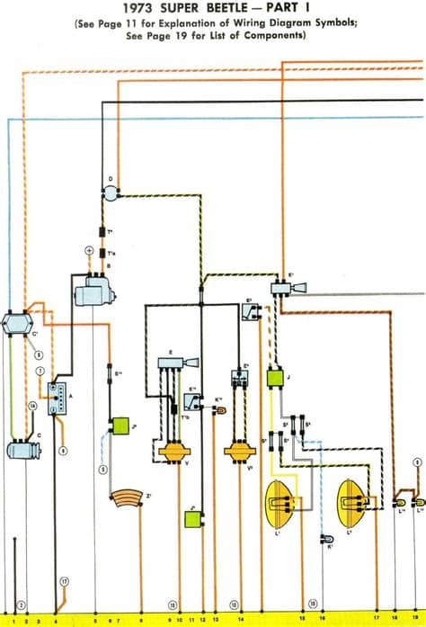 1973 Super Beetle Wiring Diagram | TheGoldenBug.com | Vw ...