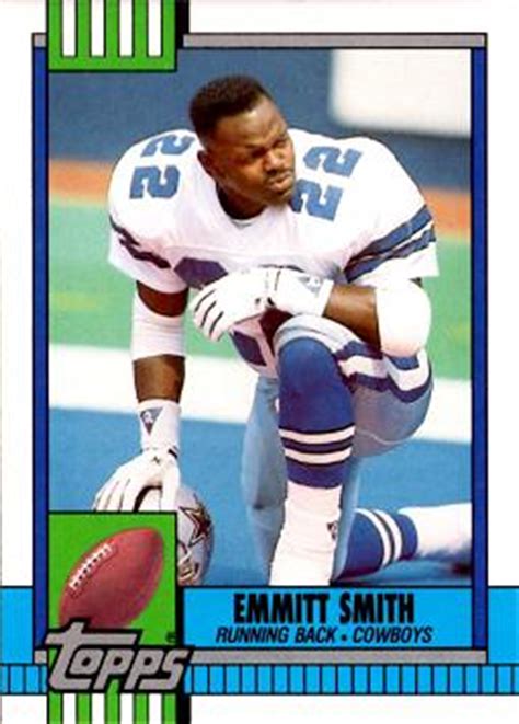 Posted by sportscardradio october 13, 2009 in football rookie checklist. 1990 Topps Traded Emmitt Smith Rookie Card