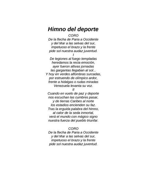 Docx Himno Del Deporte Y Su ReseÑa Historica Pdfslidetips