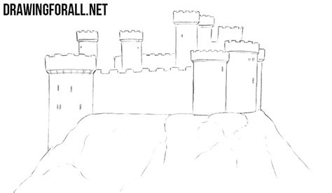 How To Draw A Castle