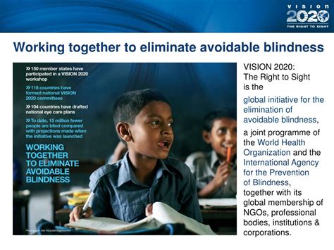 Ppt Vision 2020 The Right To Sight Advocacy In Action Powerpoint