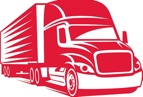 semi truck illustrations royalty  vector graphics