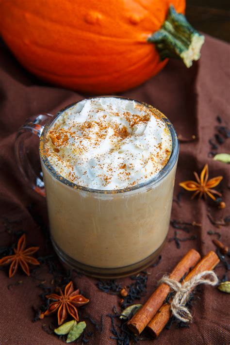 pumpkin chai latte recipe on closet cooking