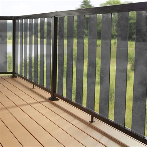 The type of glass used for internal glass balustrades is the tempered (or toughened) and laminated glass with a minimum thickness of 21,5 mm or 27/32 inches. Peak Balustrade Black Sectional Glass Kit - Tinted ...