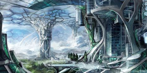 Where Is Everyone By Travis Anderson On Deviantart Fantasy City