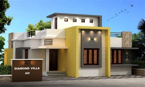 980 Sq Ft 3bhk Contemporary Style Single Storey House And Free Plan