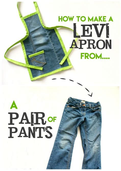 For an apron that's simple to sew and equally simple to slip on for quick cooking, give this free sewing tutorial a try! How to make an apron out of a pair of Levis | Sewing ...