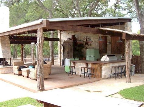 44 Amazing Outdoor Kitchen Ideas On A Budget Rustic Outdoor Kitchens