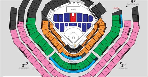 Atlanta Braves Stadium Seating Chart Suntrust Park Section 243 Seat