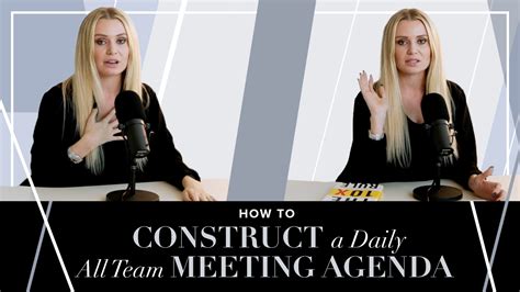How To Construct A Daily All Team Meeting Agenda Workwoman Natalie
