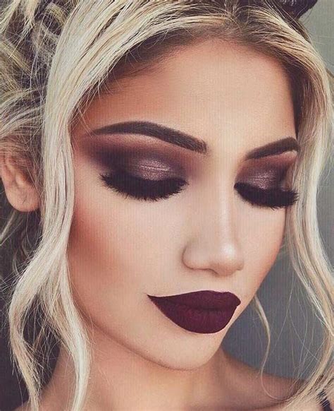 Purple Lipstick Makeup Dark Skin Makeup Makeup For Brown Eyes