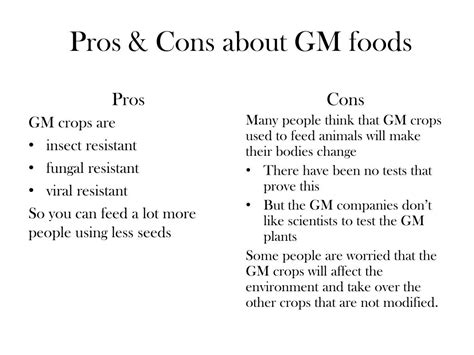 Ppt Genetically Modified Food Gm Foods Powerpoint Presentation