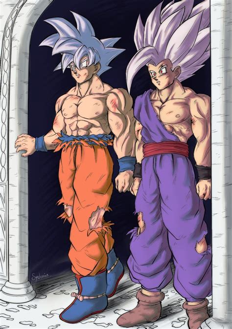Goku Mui Y Gohan Beast Personajes De Dragon Ball Personajes De Goku