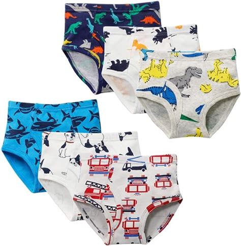 Heyyo 6 Pack Of Little Boy Underwear Cotton Baby Toddler Panties For