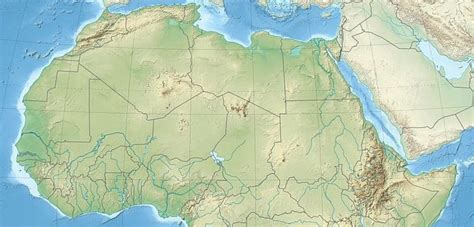 Africa Map Libyan Desert