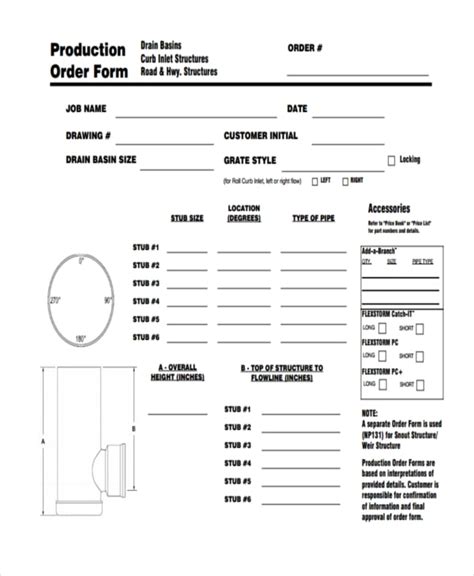36 Free Order Forms