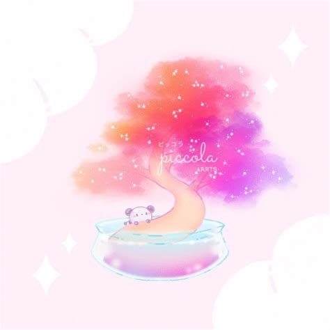 Kawaii Aesthetic Drawings Cute Animals And Bonsai