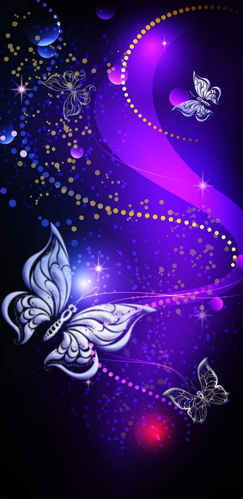 Only the best hd background pictures. Black & Purple Background with Butterfly..🦋 | Butterfly ...