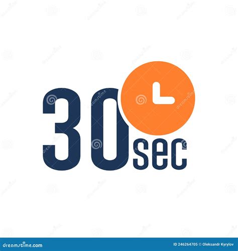 40 seconds countdown timer icon set time interval icons stopwatch and time measurement stock