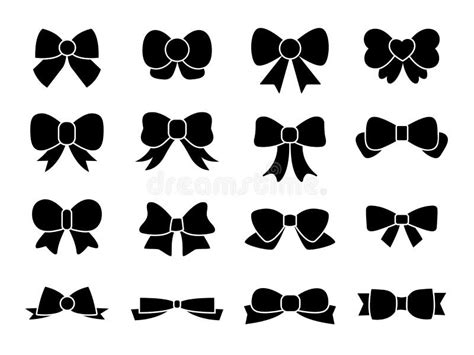 Set Of Bows Ribbons Stock Vector Illustration Of Collection 76224625