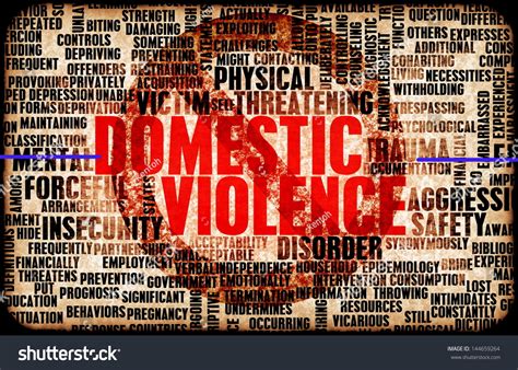 Domestic Violence Abuse Abstract Stock Illustration
