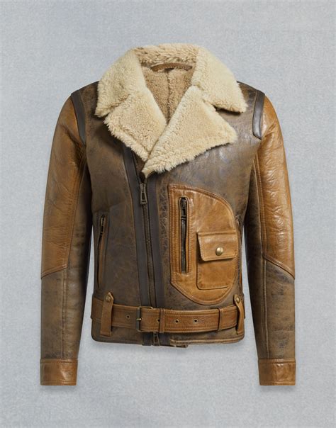 Belstaff Danescroft Shearling Aviator Jacket In Brown For Men Lyst