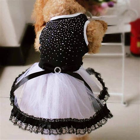Clothes For Dogs Puppy Tutu Dress Princess Fluffy Wedding Lace Skirt