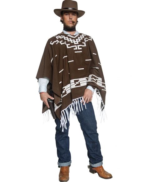 Man With No Name Poncho Deluxe Costume