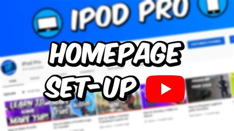 How To Set Up Your Youtube Homepage Youtube