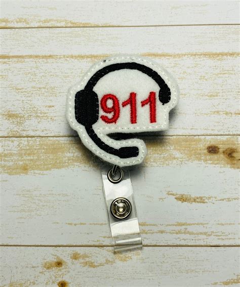 Dispatch Badge Reel Lanyard For 911 Dispatch Id Badge Reel Etsy