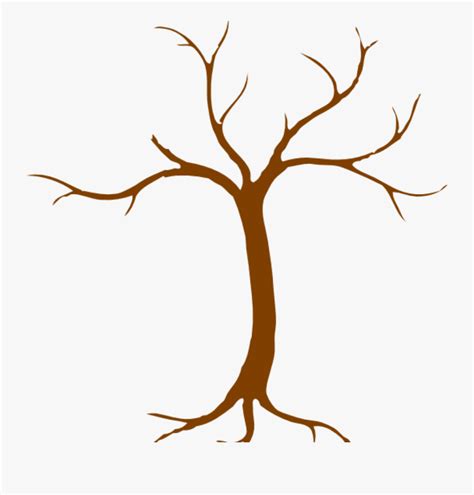 Cartoon Tree Without Leaves All Without People 1 Person 2 People 3