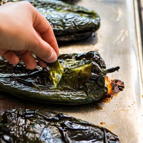 Learn How To Make Roasted Poblano Peppers In An Oven Or Over An Open Flame For Use In Many