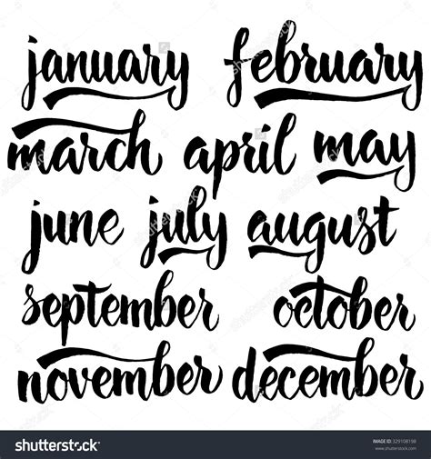 Calendar Headings Clipart Names Of Months 20 Free Cliparts