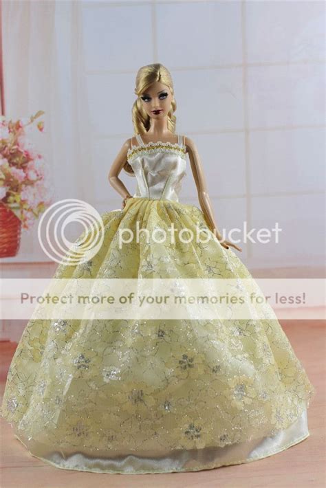 Handmade 4 Pcs Fashion Princess Pary Dressclothesgown For Barbie Doll S182 Ebay