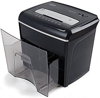 The as800cd has an 8 sheet capacity and cross cuts documents into small 5 x 47mm pieces which is very secure. Aurora Micro & Cross Cut Paper Shredder & Parts Reviews