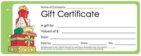 Download and edit in word to personalize your own gift or award certificate. Christmas Gift Certificate Templates Check more at https ...