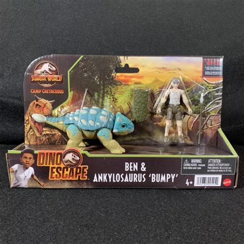 Jurassic Park Camp Cretaceous Dino Escape Ben And Ankylosaurus Bumpy New
