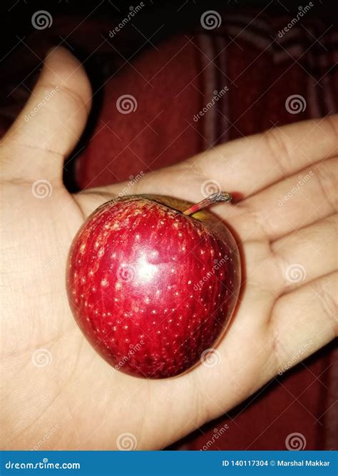 Cute Apple Size 5 Cm Stock Photo Image Of Cute Size 140117304