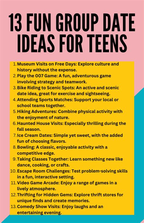 57 Fun Date Ideas For Teenagers Spark Adventure The Beehive Connection