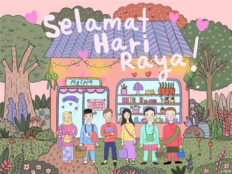 Raya Postcard Myeppo X Fitrie Roslan Myeppo