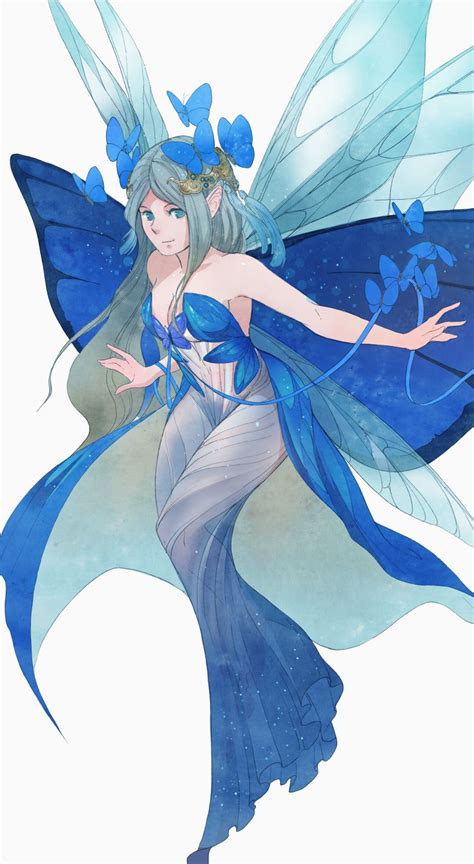 Butterfly Girl By Sandara Butterfly Artwork Anime Butterfly Butterfly