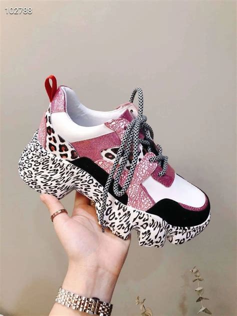 Women Sneakers 2019 Multi Color Thick Sole Ladies Platform Shoes Height Increasing Chunky Shoes