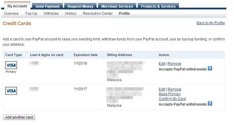 Is using your credit card on paypal a cash advance? g w e n ;: TUTORIAL How to use Paypal for Malaysian Users