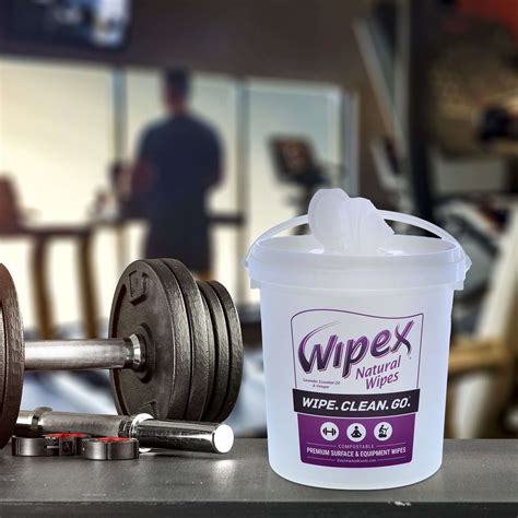 Wipex Natural Gym Wipes Equipment Cleanser Lavender And Vinegar 400ct