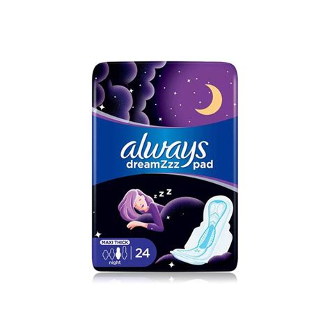 Always Thick Night Sanitary Pads X24 Price In Uae Spinneys Uae