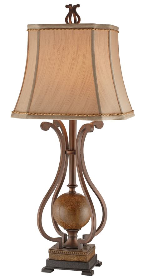 Cardiff iron night light urn table lamp with table top dimmer $ 151.98. Iron Scroll/Crackle Font Table Lamp 96902 from Steinworld ...