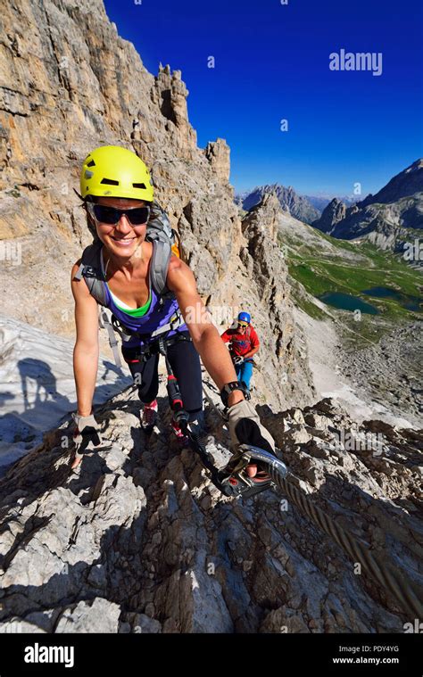 Italy Trentino Climbing Via Ferrata Hi Res Stock Photography And Images