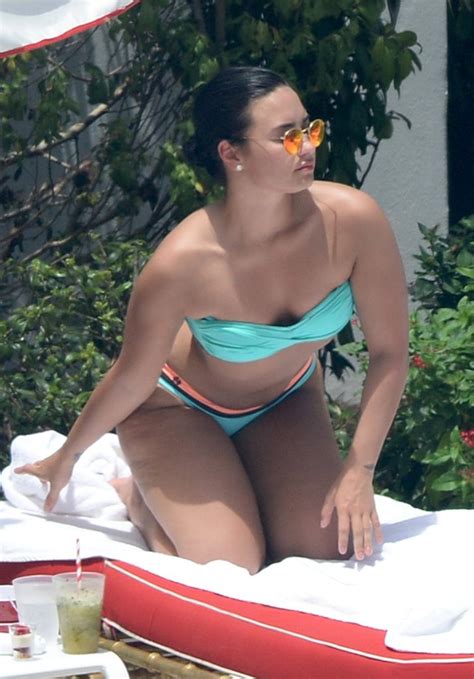 Demi Lovato Bikini Candids In Miami Beach