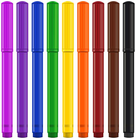 Felt Tip Pen Set Png Clipart Gallery Yopriceville High Quality Free